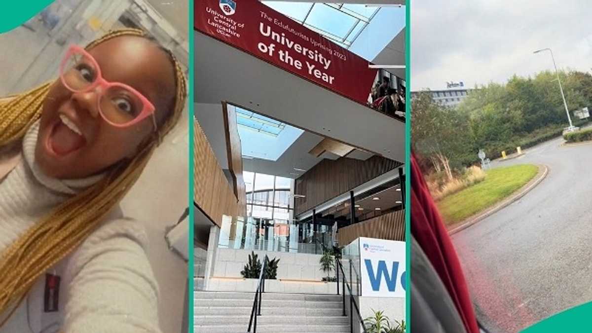 Video as Lady Arrives in UK University to Begin Masters Program, People React