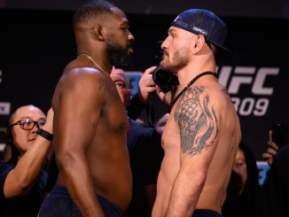 Watch Jon Jones and Stipe Miocic have FIERY final UFC 309 face off in front of Dana White ahead of MSG fight – The Scottish Sun