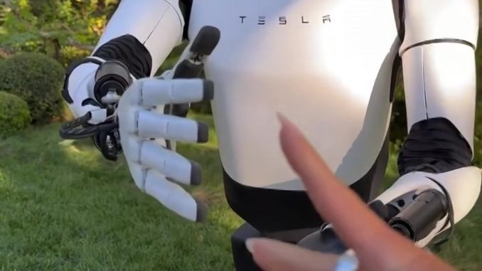 Watch Kim Kardashian beat Tesla Optimus at rock-paper-scissors & let it drive Cybercab as she’s FIRST to receive bot