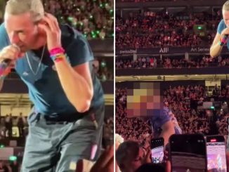 Watch the moment Coldplay's Chris Martin saves young fan from being crushed at huge stadium gig