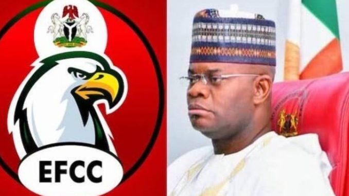 Yahaya Bello finally honours EFCC invitation