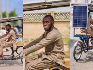 Young man from Kano builds solar-powered tricycle