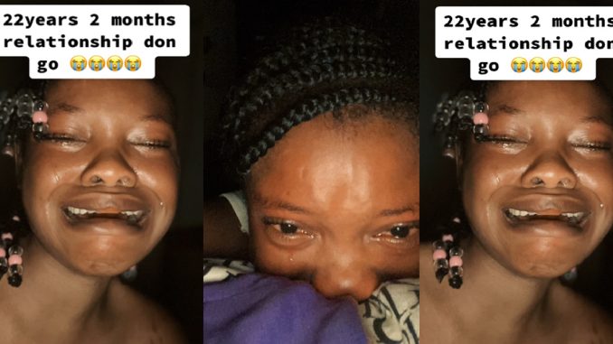 “Your mama transfer relationship for you?” – Netizens react as lady m0urns her over 22 year old relationship (VIDEO)