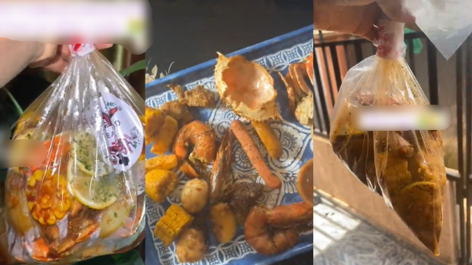 "nobody should patronize this brand if not your money go waste" – Nigerian lady calls out food vendor for p00r quality after paying ₦35,000 for seafood boil (VIDEO)