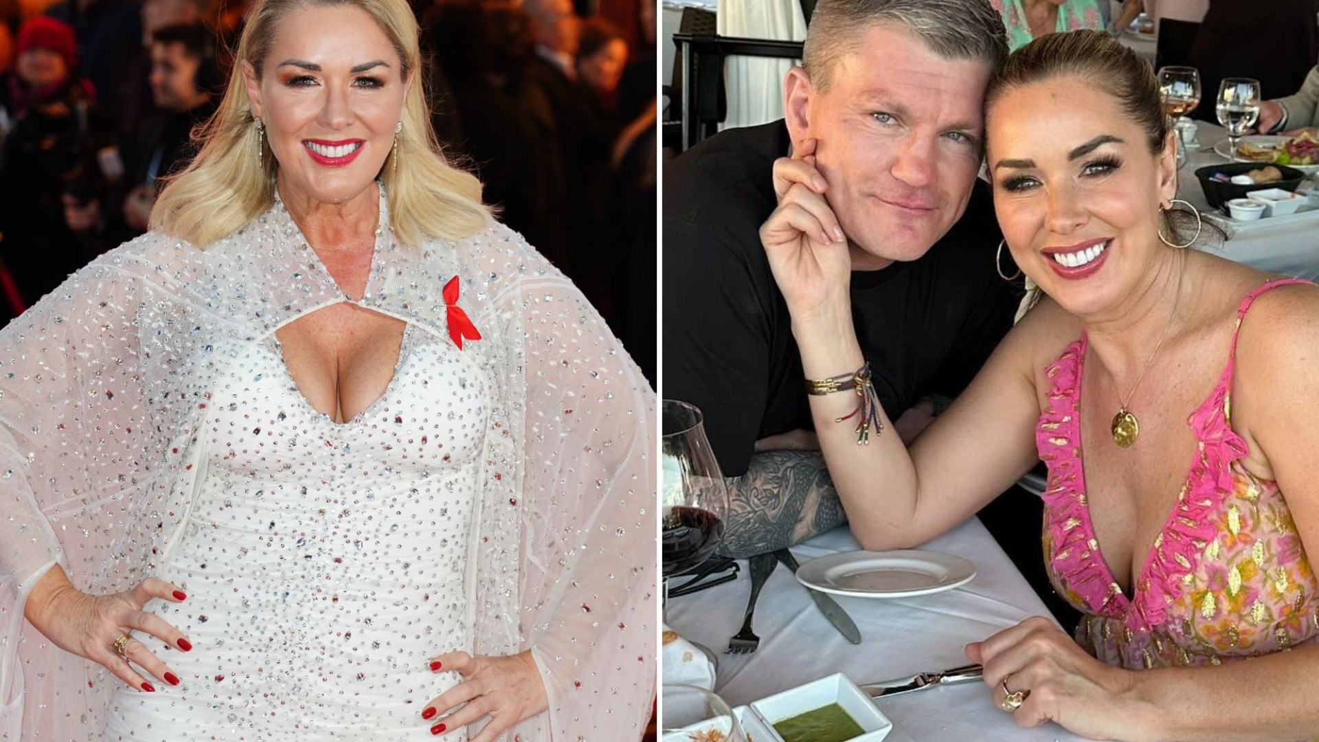 Claire Sweeney breaks silence on split from Ricky Hatton as the newly-single Coronation Street star hits the red carpet