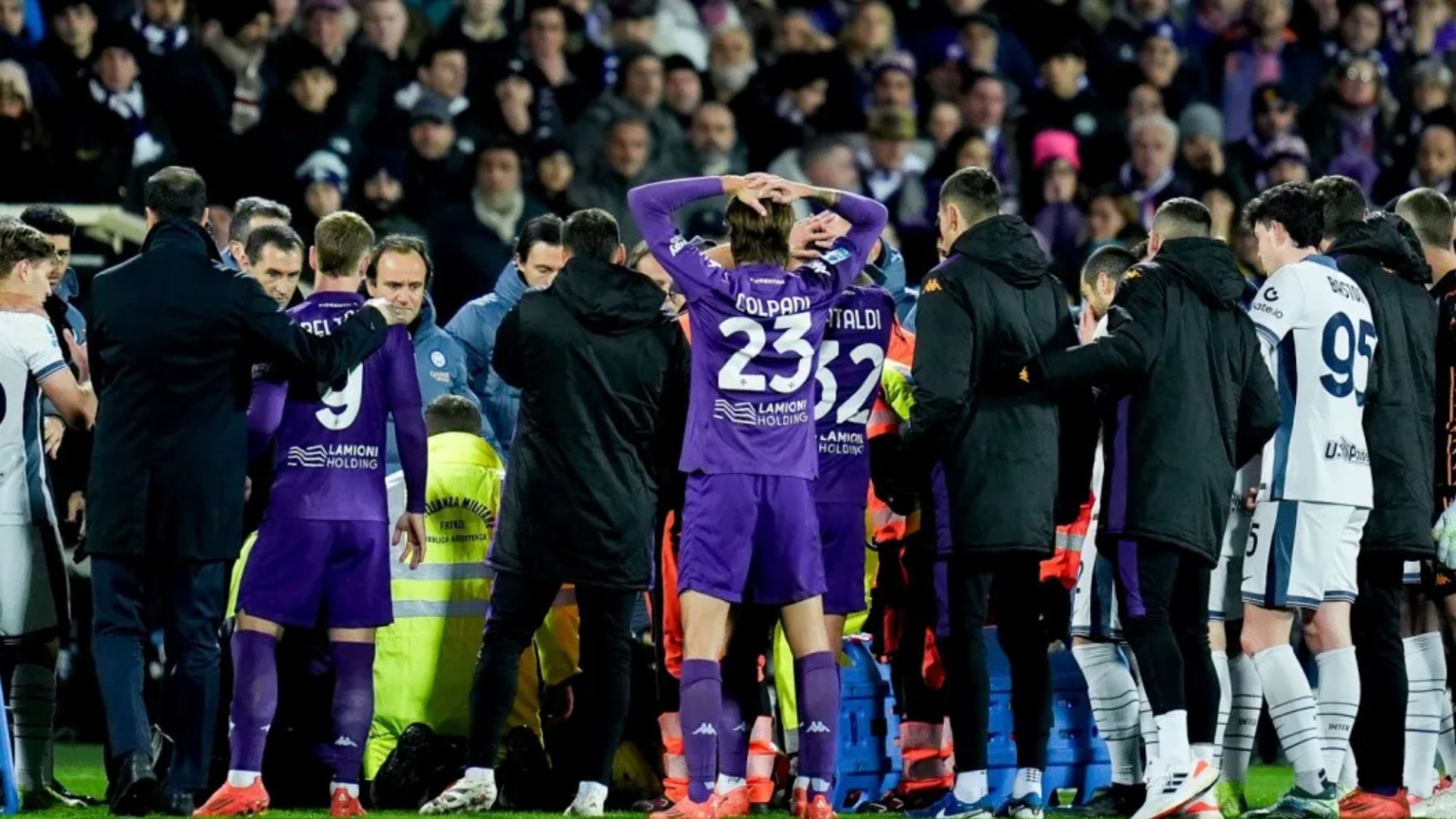 Edoardo Bove's mum 'fainted in the stands' after his terrifying collapse on pitch for Fiorentina as health update issued