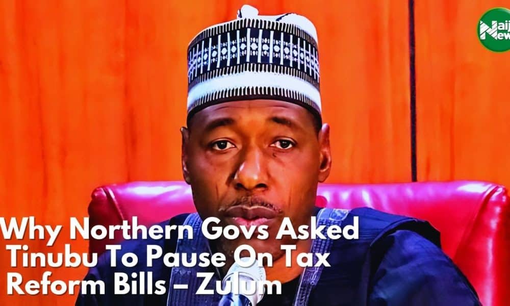 VIDEO: Why Northern Governors Asked Tinubu To Pause Tax Reform Bills – Zulum