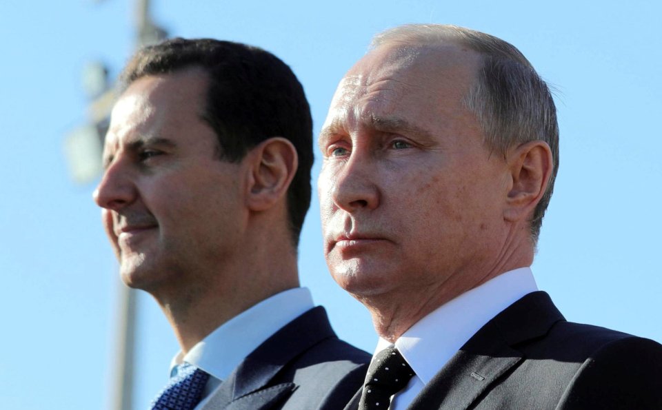 Vladimir Putin with his evil ally and Syrian President Bashar al-Assad