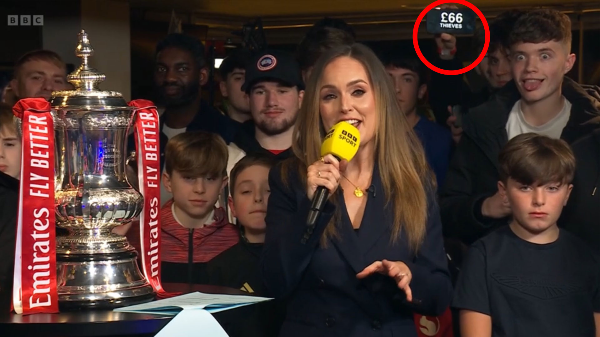 Man Utd fan 'KICKED OUT' of FA Cup draw after making protest against ticket prices live on BBC