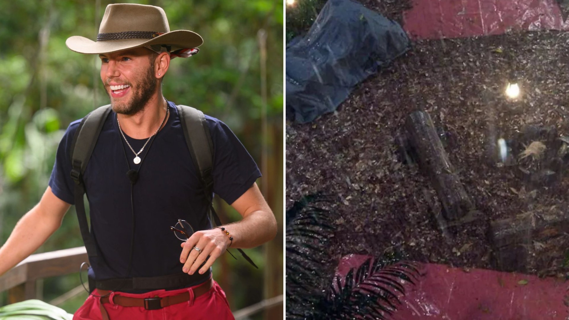 I'm A Celebrity's Dean reveals torrential downpour ruined camp dinner and forced bosses to give them replacement meal