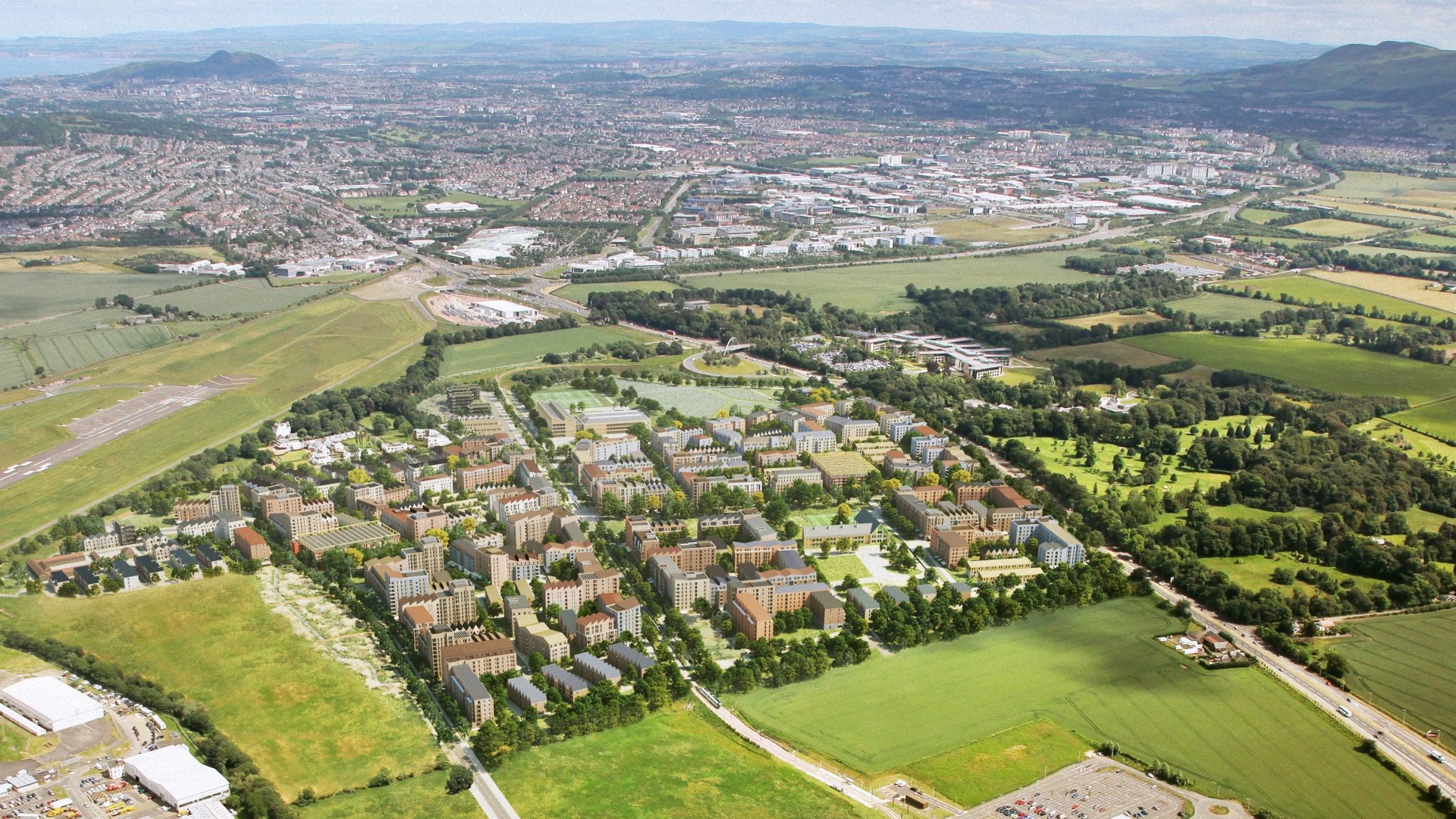 Huge £2bn 'West Town' plans to build 7000 new homes, two schools and new hotel in Edinburgh given go-ahead