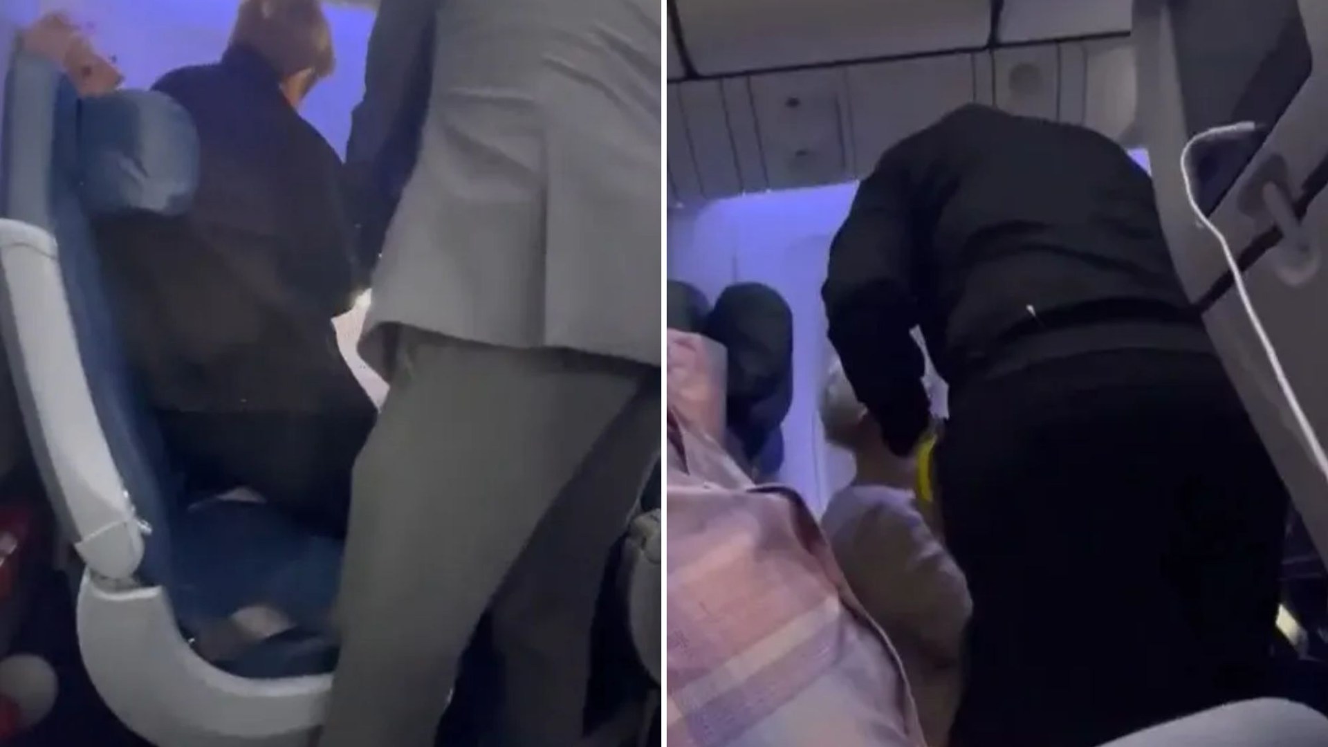 Watch moment female stowaway, 57, is snared after making it across the ATLANTIC having sneaked through airport unnoticed