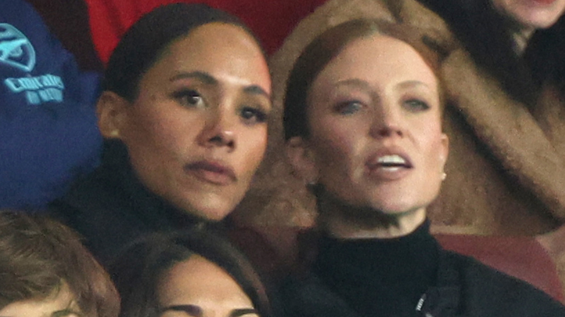 Alex Scott and Jess Glynne look loved up on date night at the Emirates as they cheer on Arsenal to win over Man Utd