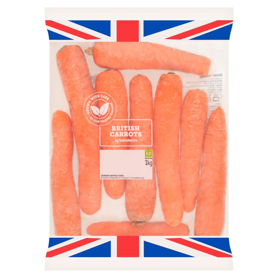 Sainsburys Carrots 1kg will be down to 15p