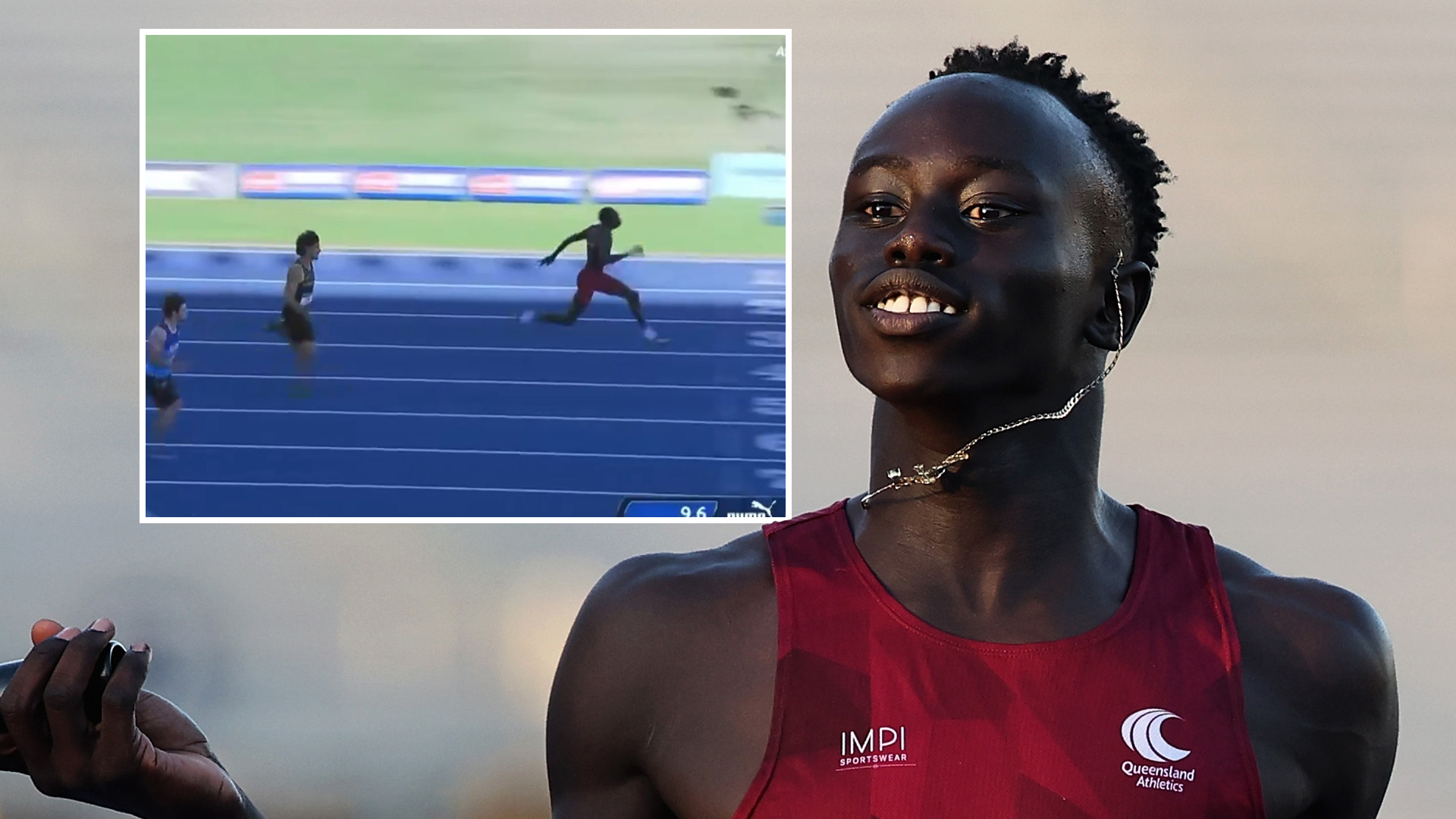 Sprint sensation Gout Gout, 16, breaks 100m world record at SCHOOL championships - but it doesn't count