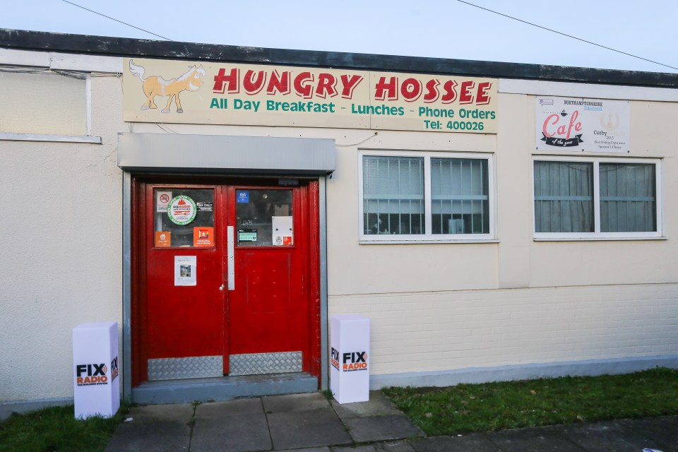 The Hungry Hossee is located in Corby, Northamptonshire