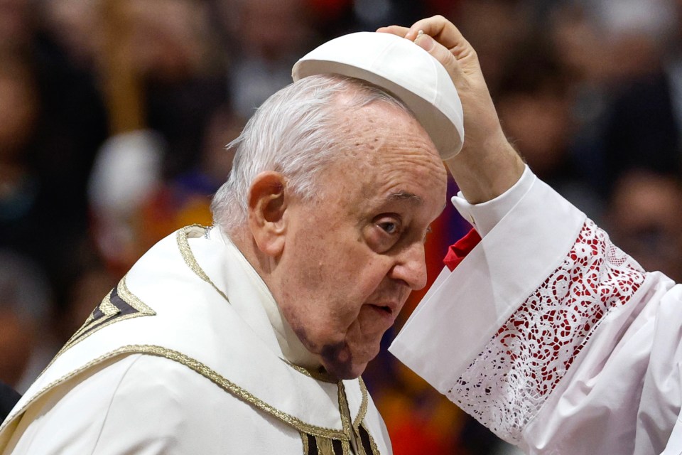 Pope Francis presided over a ceremony in the St. Peter’s Basilica at the Vatican today