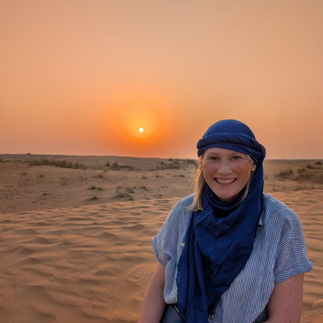 Catherine is dune just dandy in the desert sun