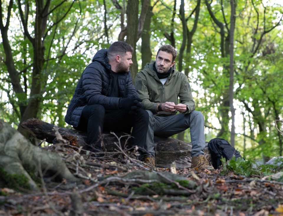 John surprises Aaron with a camping trip in upcoming scenes