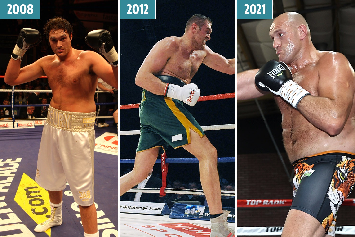 Tyson Fury's shorts gradually get smaller the bigger he becomes in boxing world with champ now even training in briefs