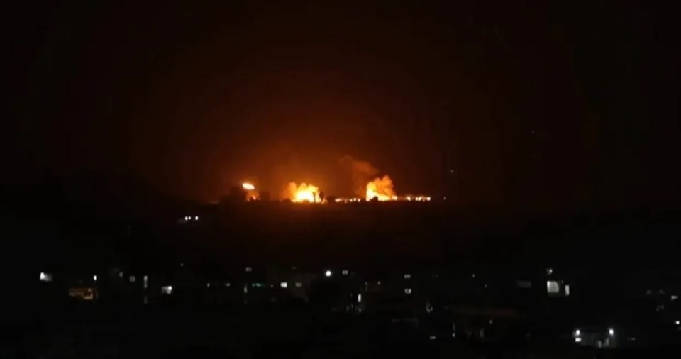 The Qamishli airbase burned on Monday night