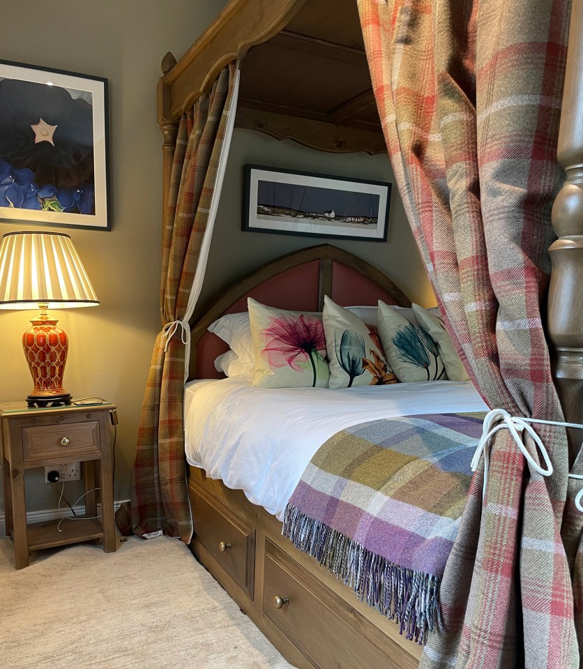 The B&B has four rooms for £160 a night including breakfast