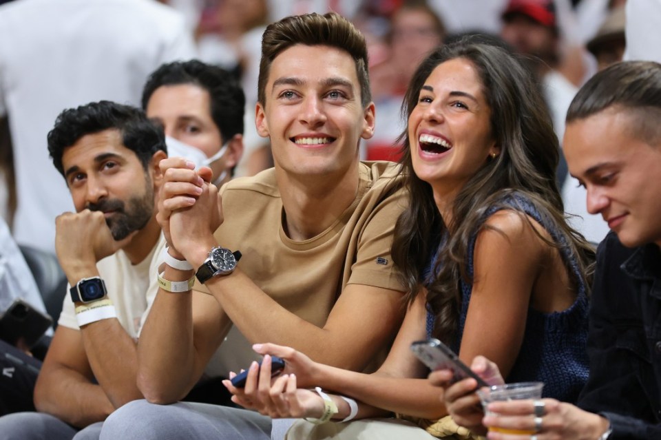 George Russell with stunning  girlfriend Carmen Montero Mundt