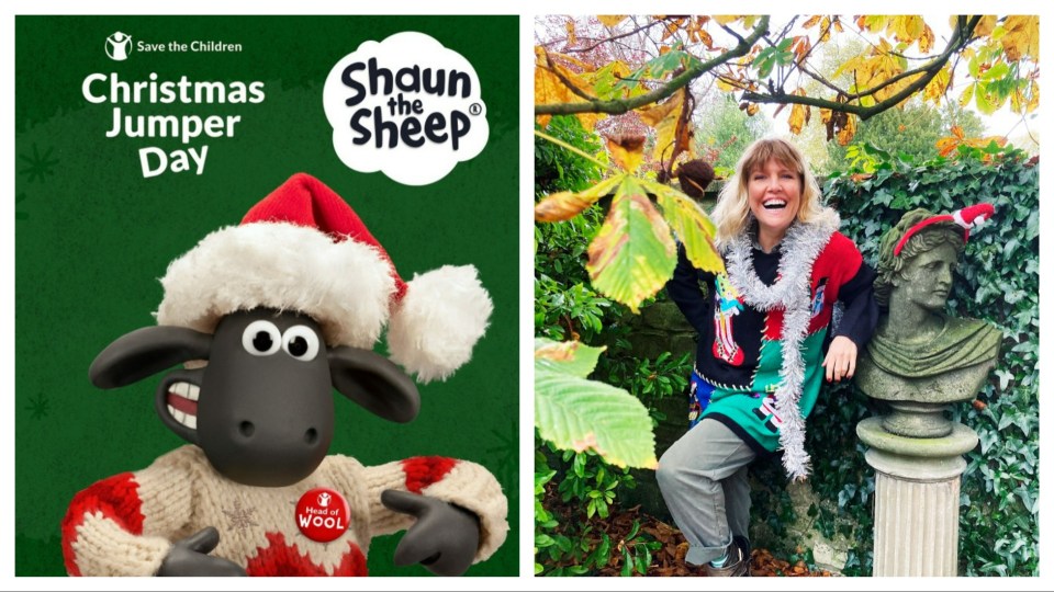 Shaun the Sheep and Ashley Jensen have joined forces this Christmas.