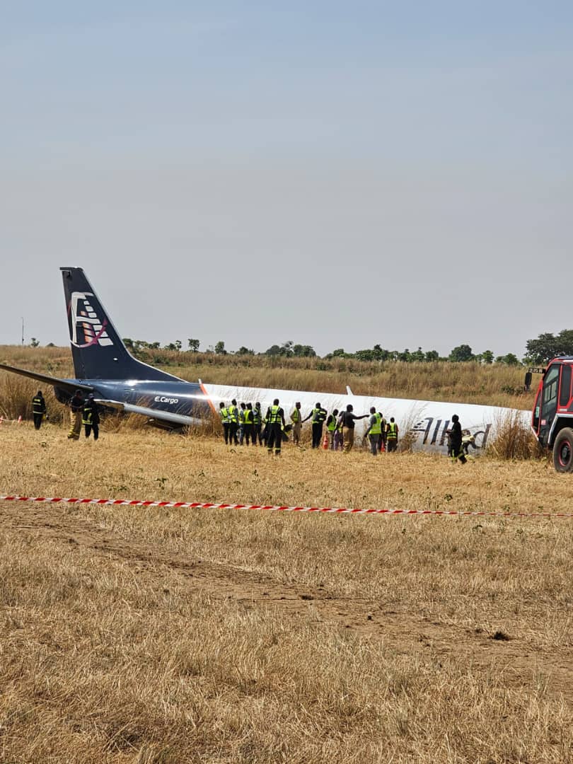 Flight Disrupted As Cargo Airplane Skids Off Abuja Runway