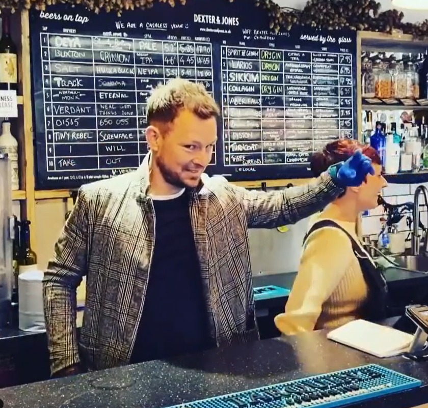 The actor owns his own pub in Cheshire with TV presenter wife Katy Fawcett