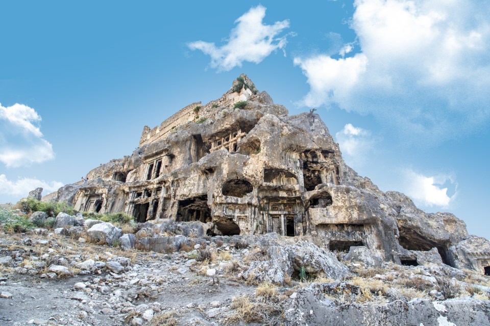 The tombs hold the history of the Lycian civilisation that thrived in the region over 2,000 years ago