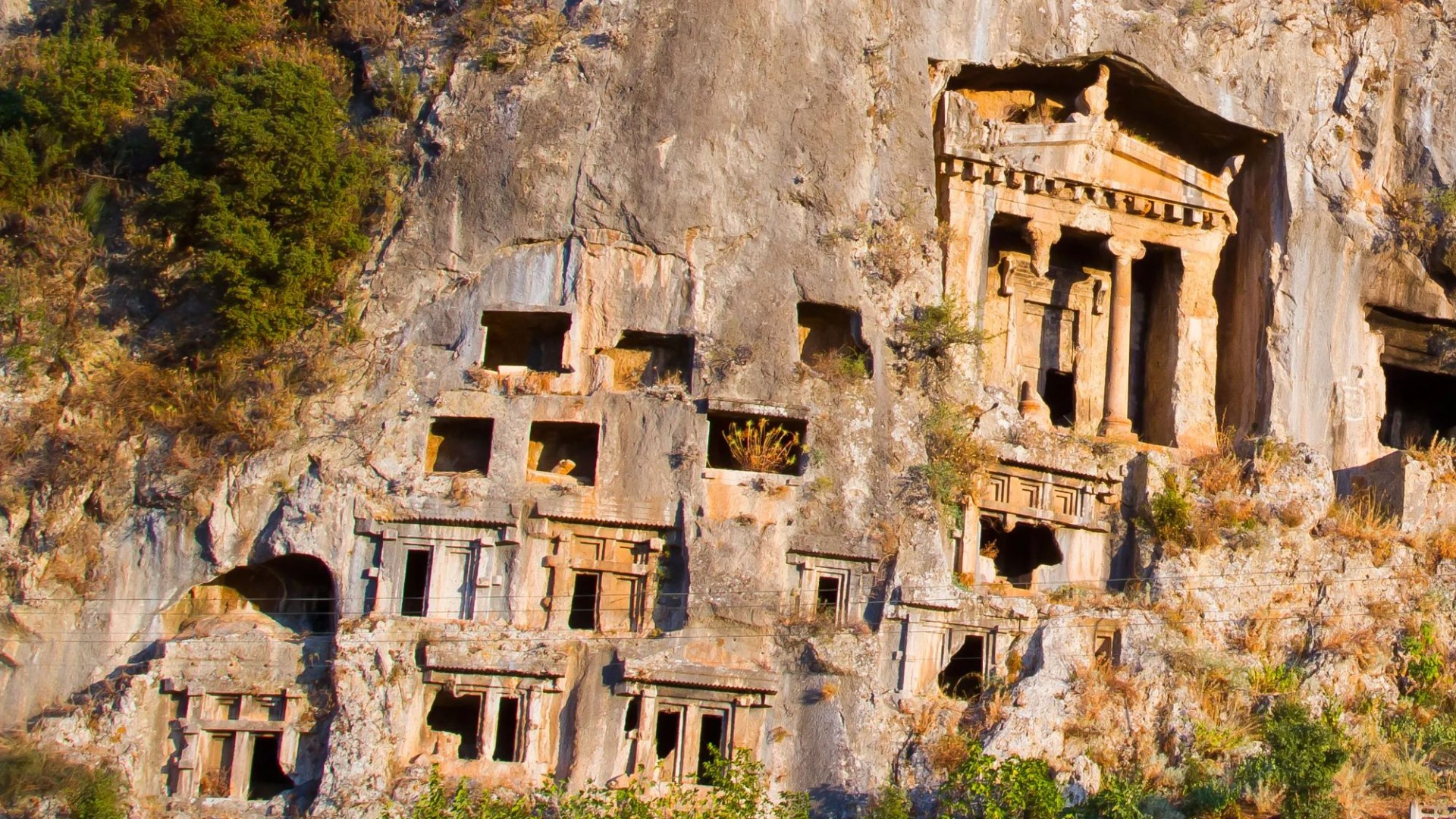 Inside ancient cities of the dead where people were buried in cliff faces - with bizarre tie to Santa Claus