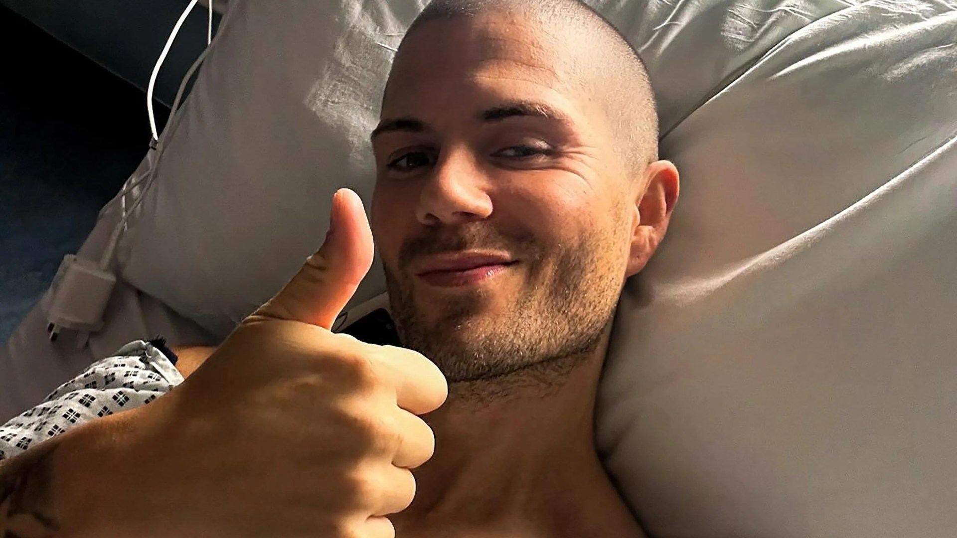 Max George rushed to hospital as he shares bed selfie and reveals shock diagnosis