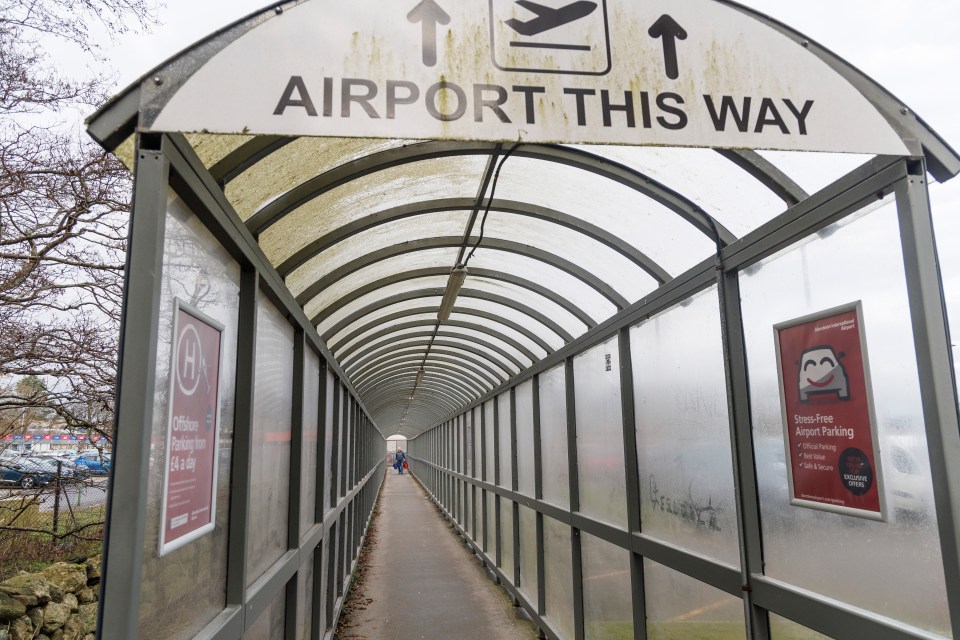 Travellers have been using the covered walkway to access the airport from the hotel