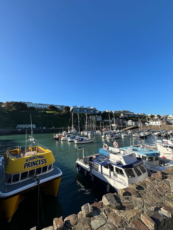 The trail took walkers through villages such as Ilfracombe