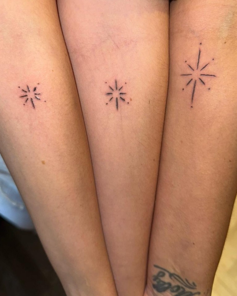 Kerry's tattoo plans came after she had matching inkings with her daughters