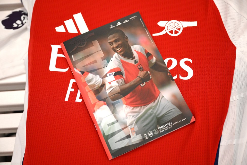 Campbell adorned the front of the matchday programme