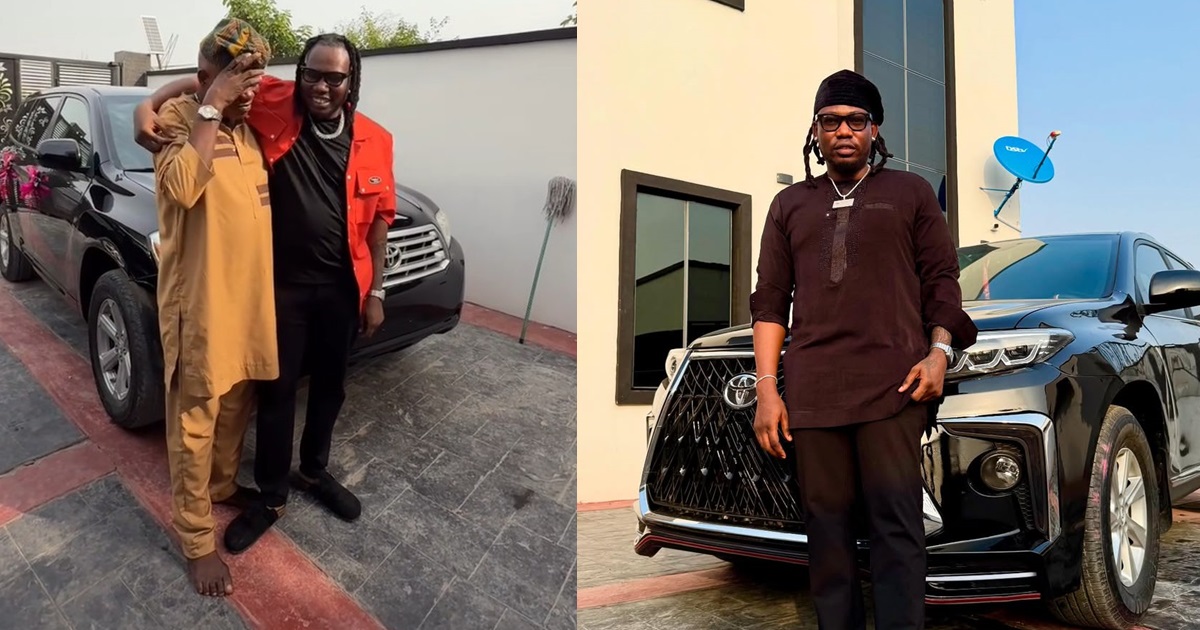 Singer Qdot gifts his father a brand new car (WATCH)