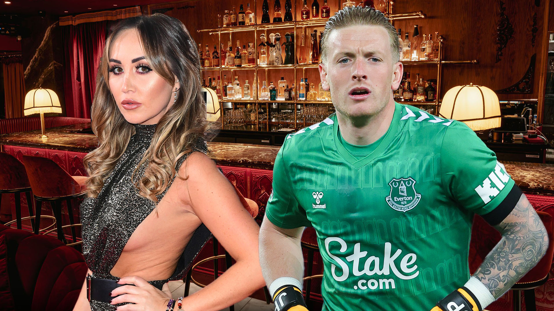 England goalkeeper Jordan Pickford downs shots and parties in same bar as Lauryn Goodman during wild night out in London