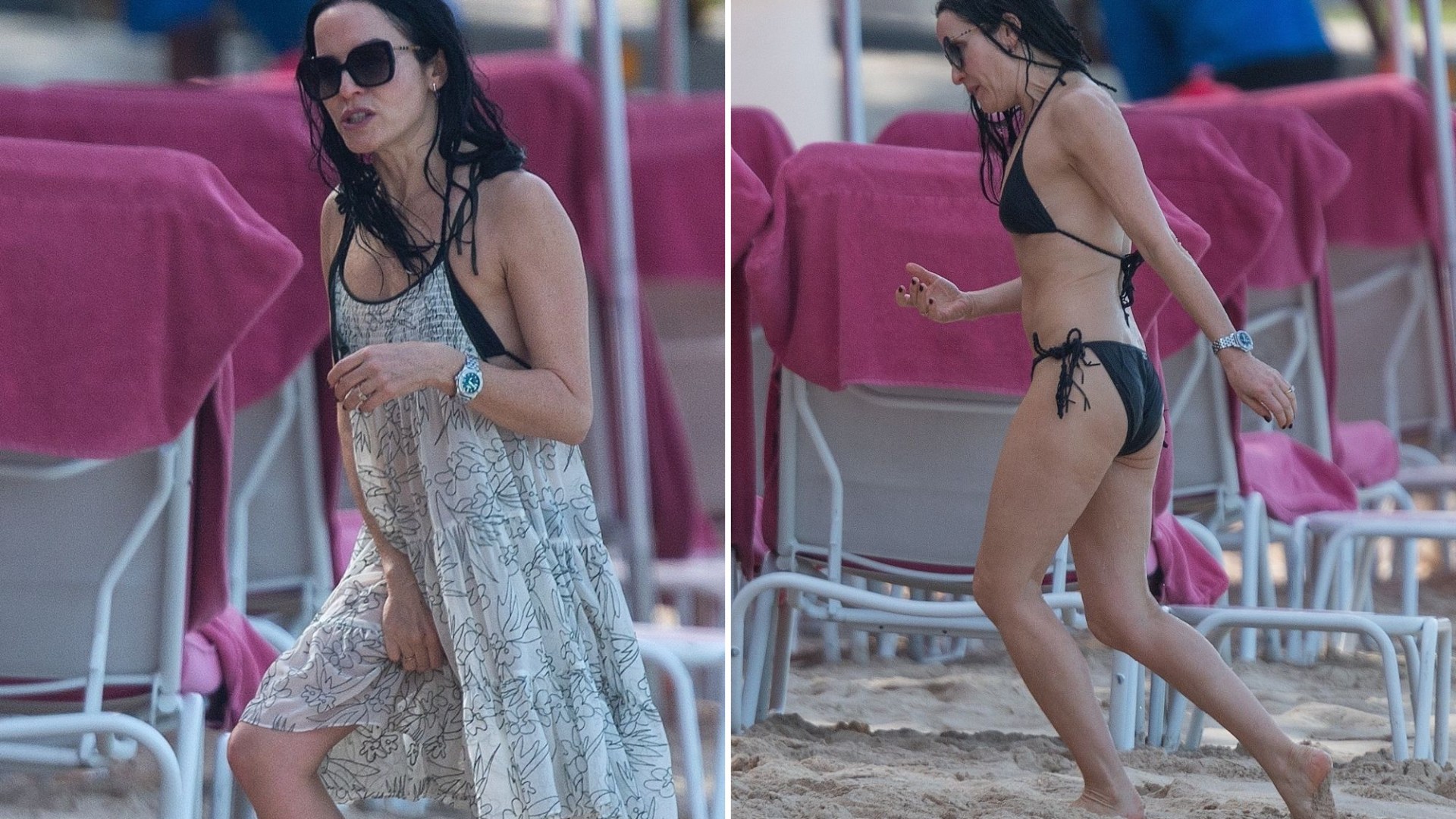 90s popstar looks incredible in a black bikini at 50 as she enjoys festive getaway to Barbados