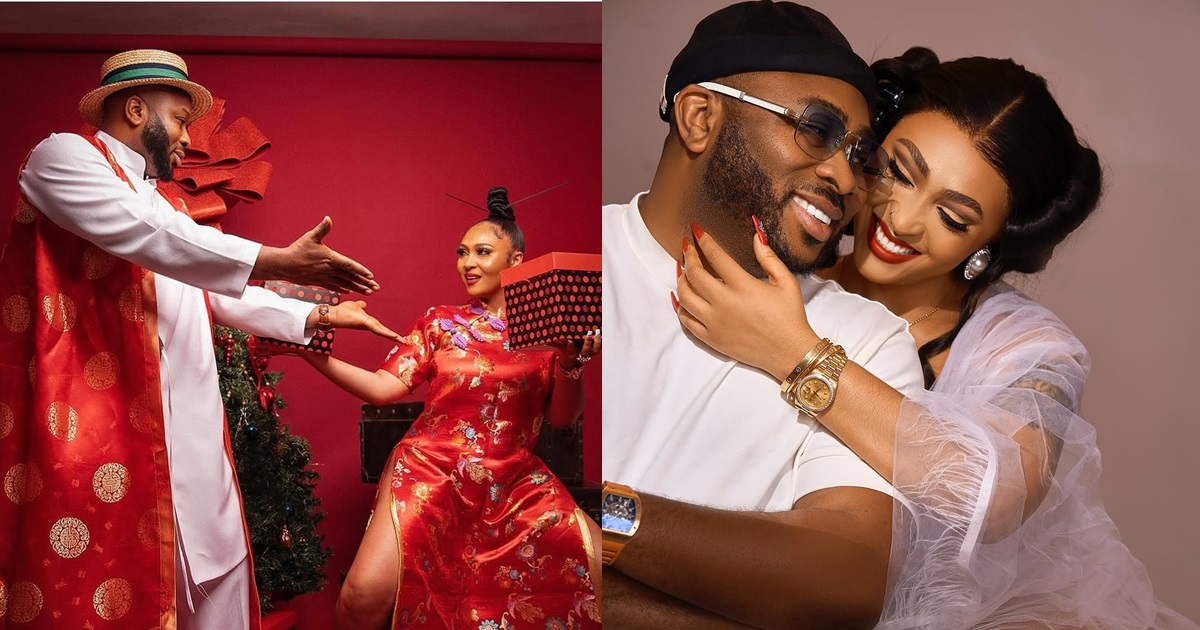 Businessman Olakunle Churchill and wife, Rosy Meurer celebrate their 5th wedding anniversary (IMAGES)