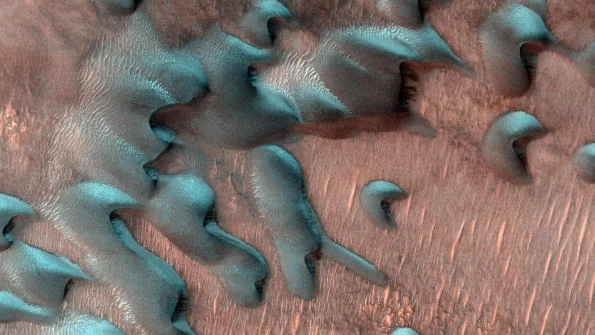 Incredibly rare 'snowy' snaps of Mars show 'winter wonderland' blanketed with unique 'cube-shaped snowflakes'