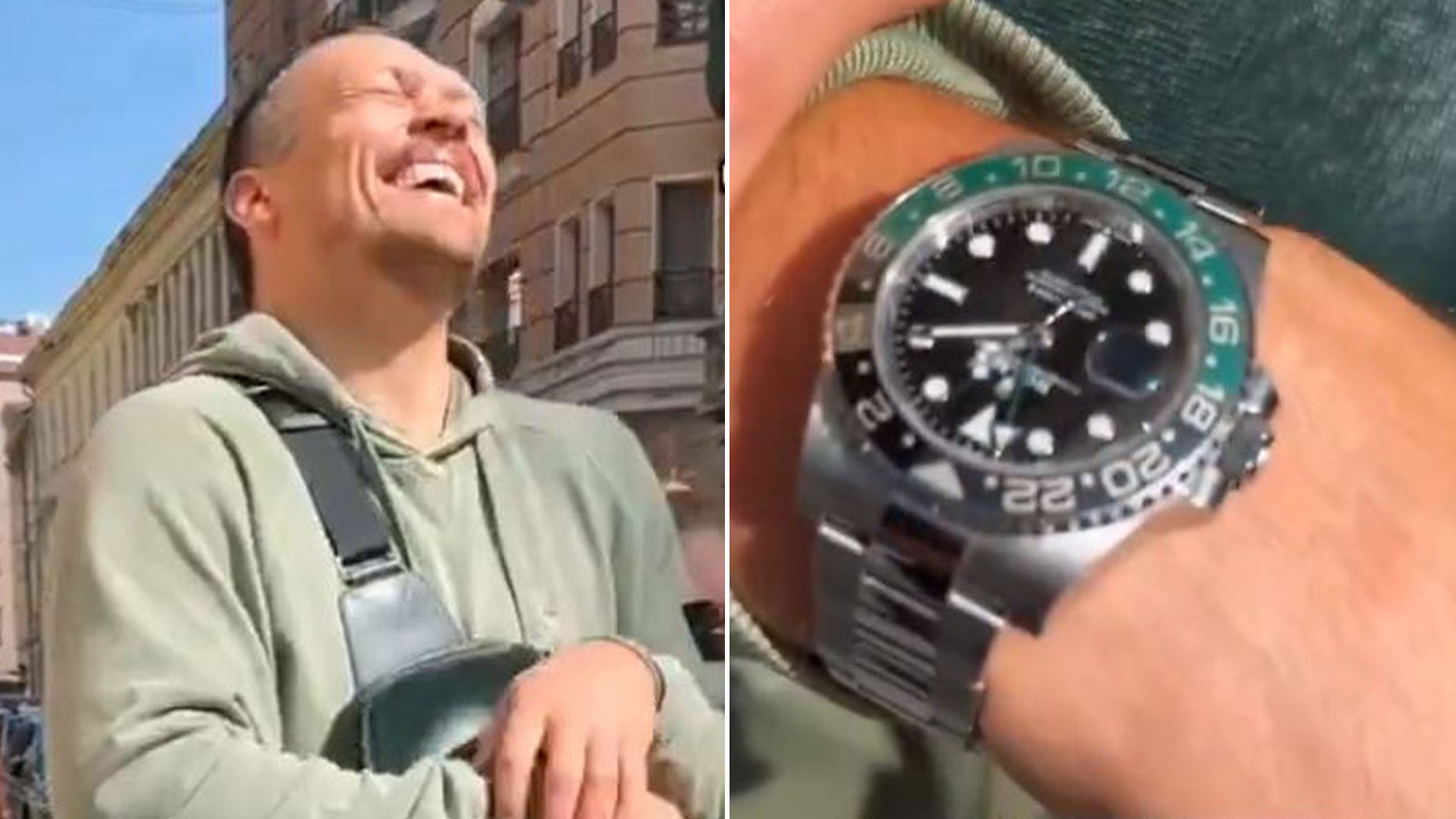 Oleksandr Usyk reveals his 'fake $100 Rolex' bought on a beach just days after landing £69m for Tyson Fury rematch