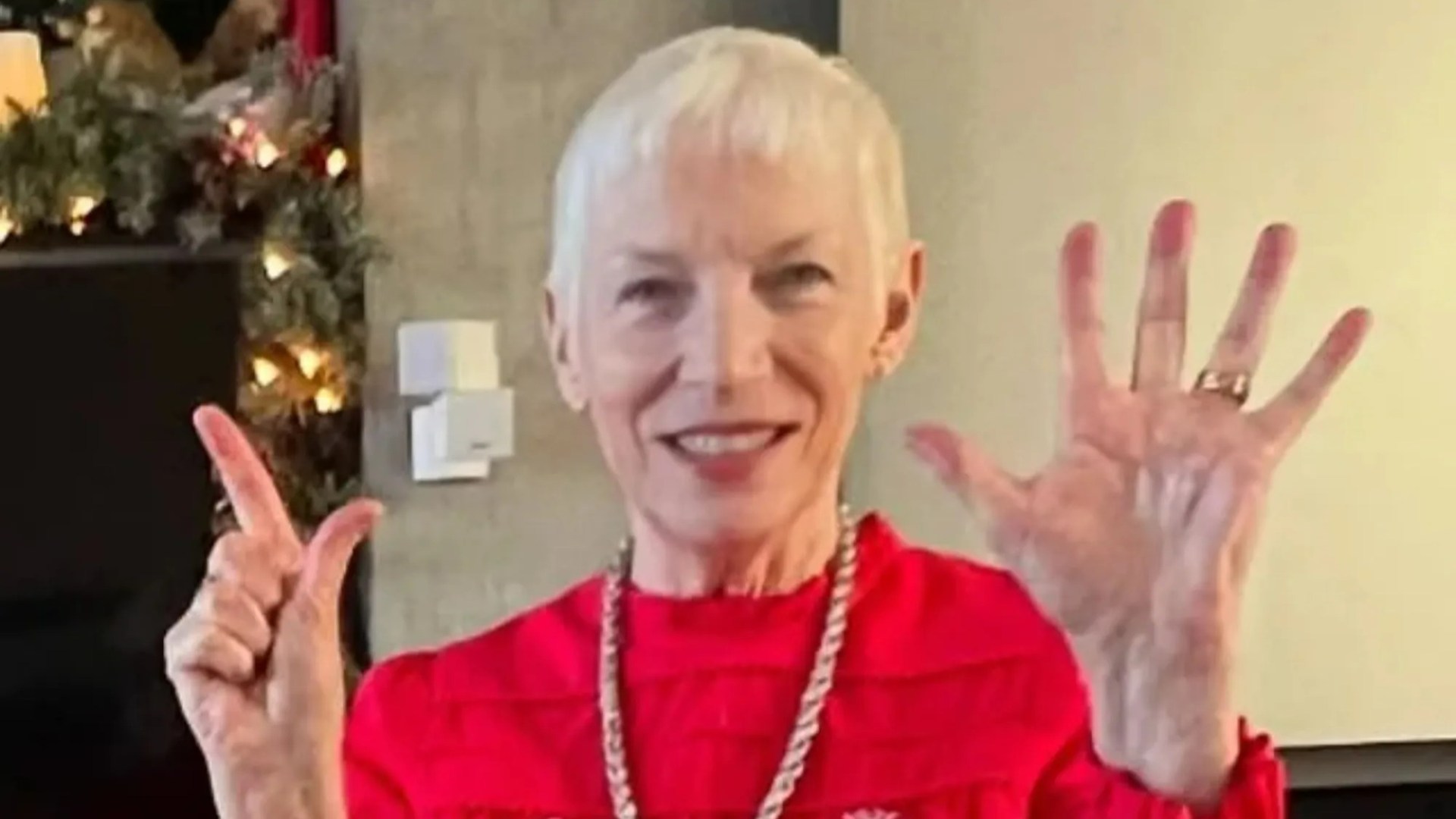 Annie Lennox posts festive snap as she celebrates 70th birthday on Christmas Day