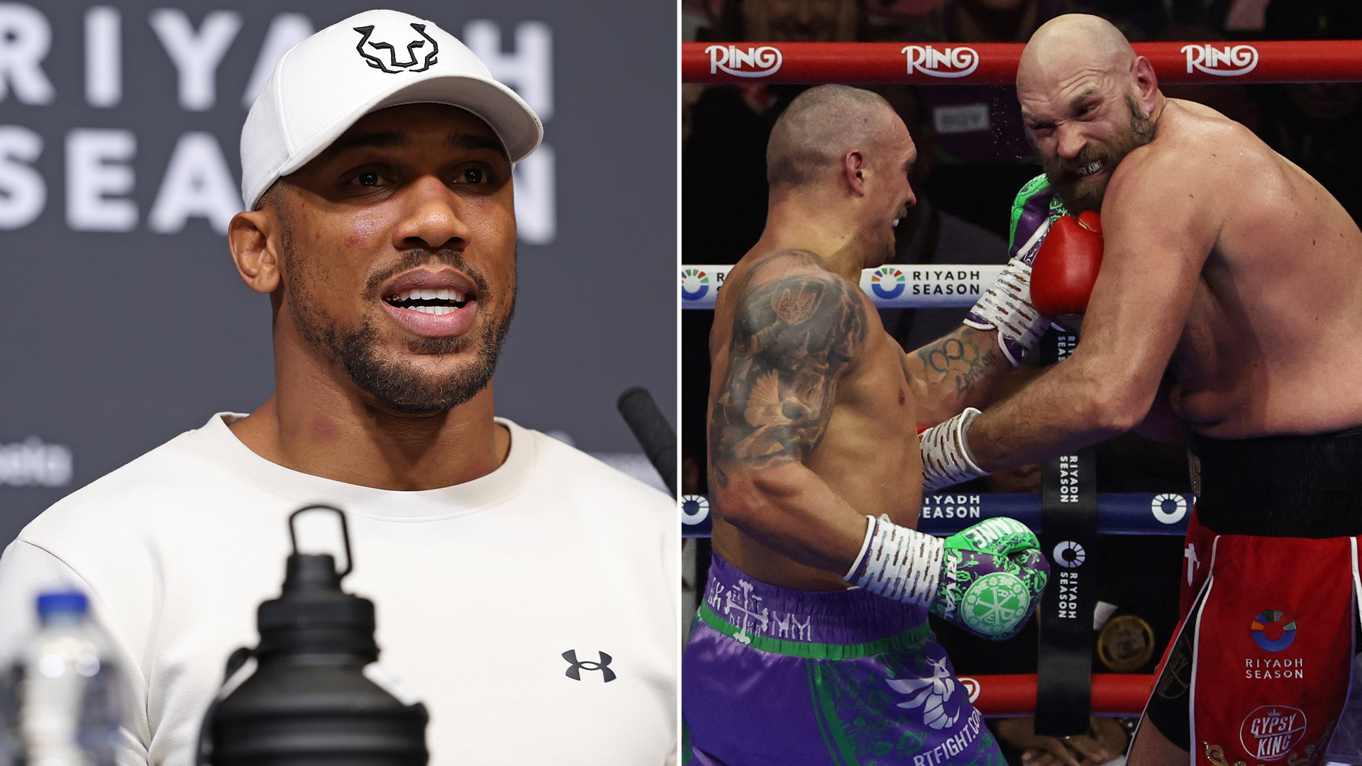 Anthony Joshua posts one-word response to Tyson Fury's defeat to Oleksandr Usyk