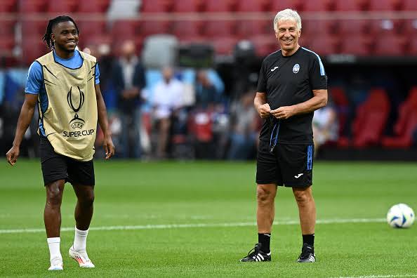 Gian Piero Gasperini and Ademola Lookman