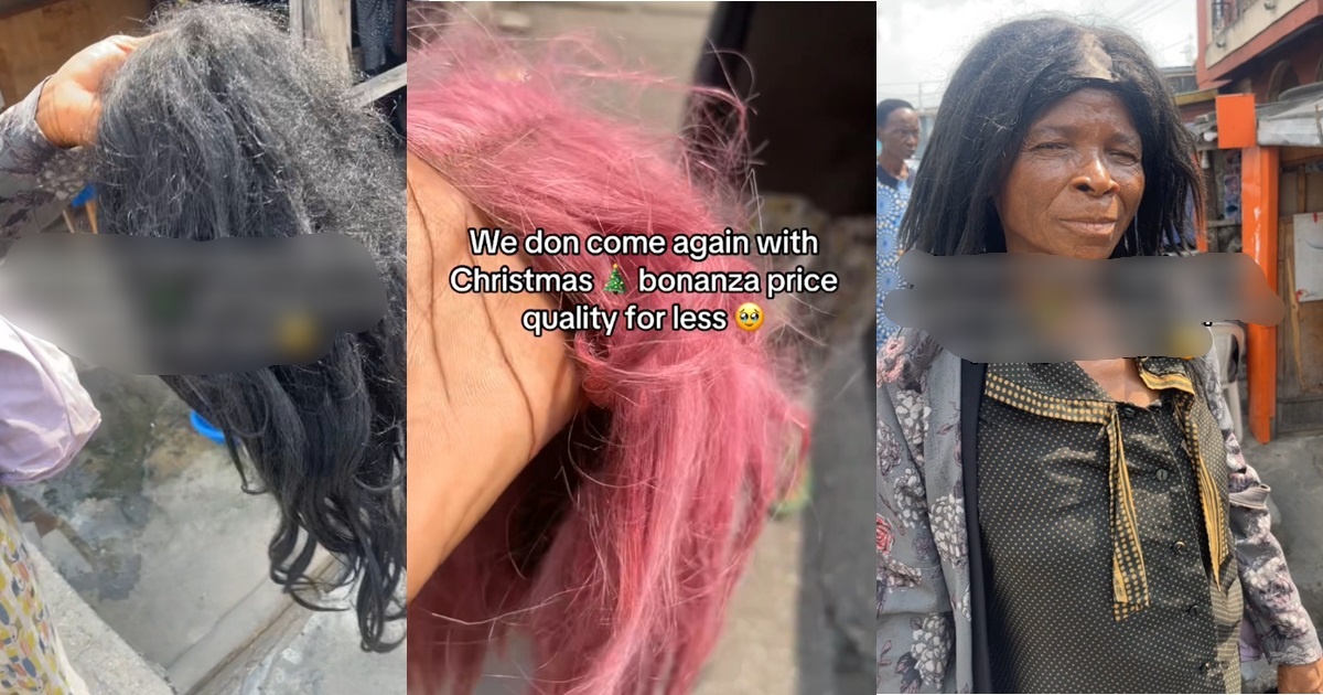 “Buy one and get free m@dness” – Varying reactions trail Christmas bonanza wig of 1k (VIDEO)