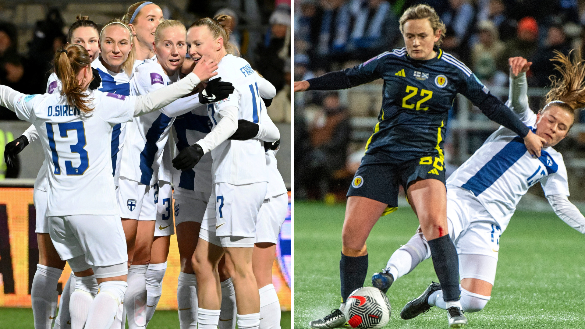 Finland 2 Scotland 0 (agg 2-0): Heartbreak for Scots Women as Euro 2025 dreams come to an end after play-off defeat