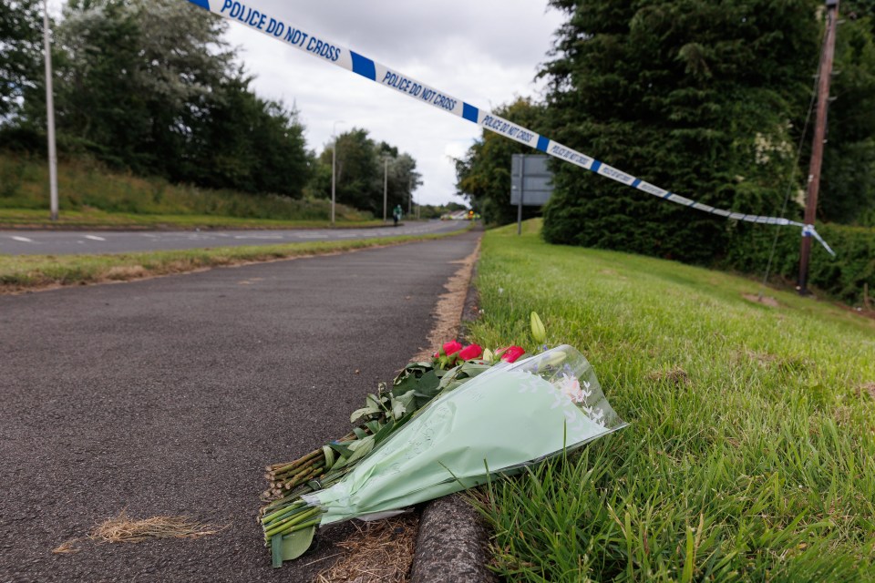 She was pronounced dead at the scene on New Carron Road