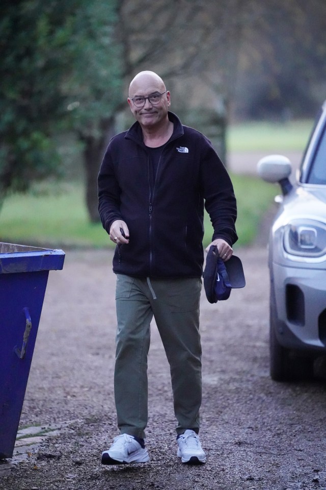 Gregg outside his Kent home last month